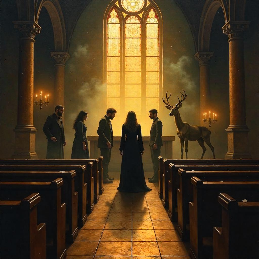 Shapeshifter in the Synagogue: An Oil Painting