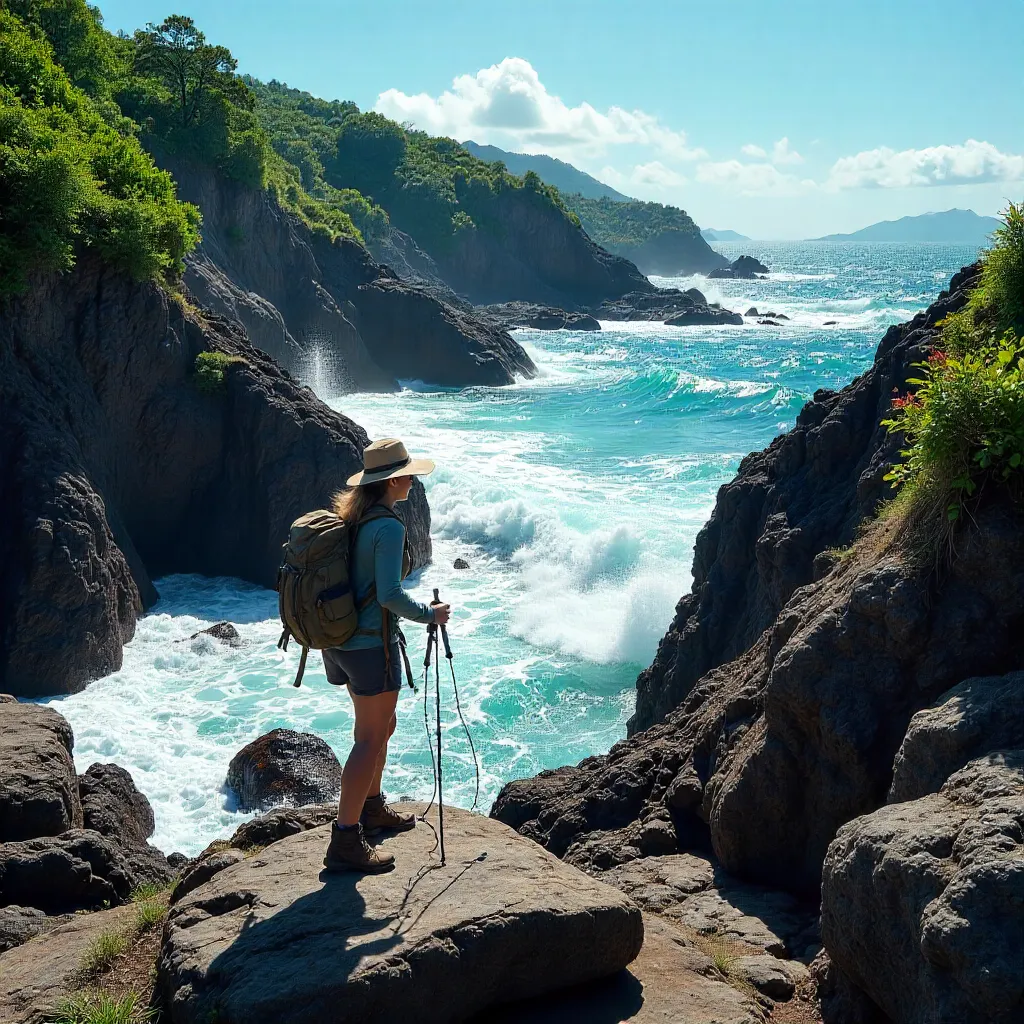 Daylight Exploration on Lampung Rocky Coast