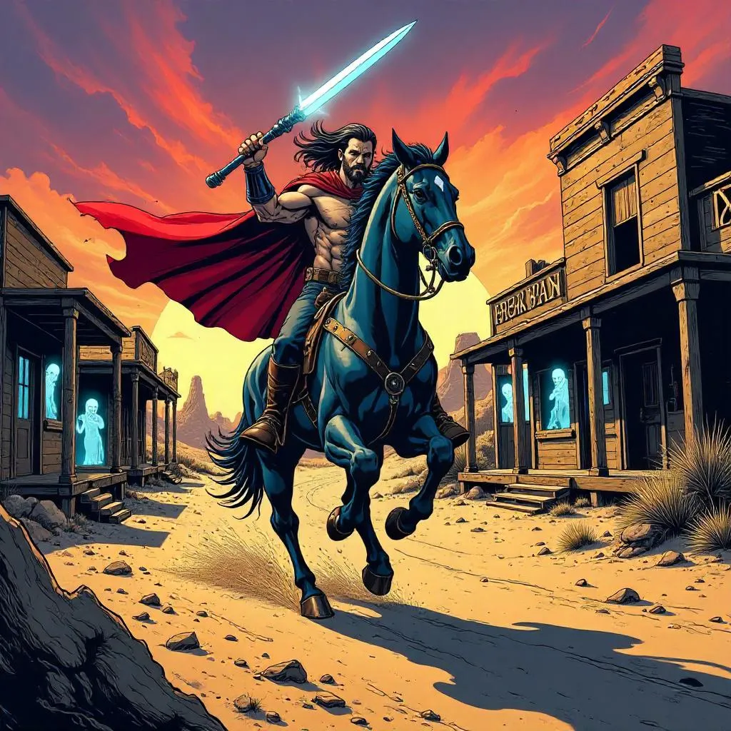 Centaur in a Ghost Town: Comic Book Showdown