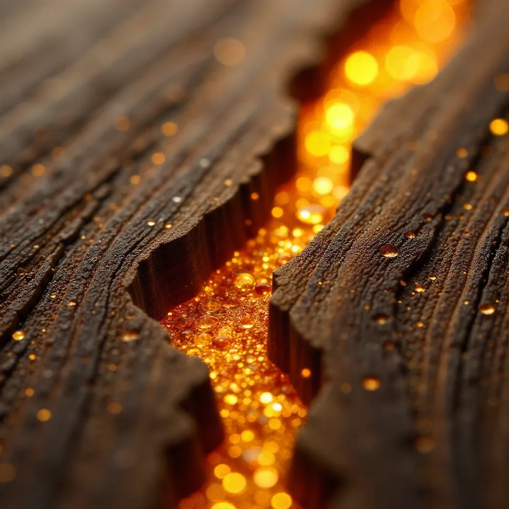 Macro Close-Up: Wood Grain with Lichtspiel Lightplay