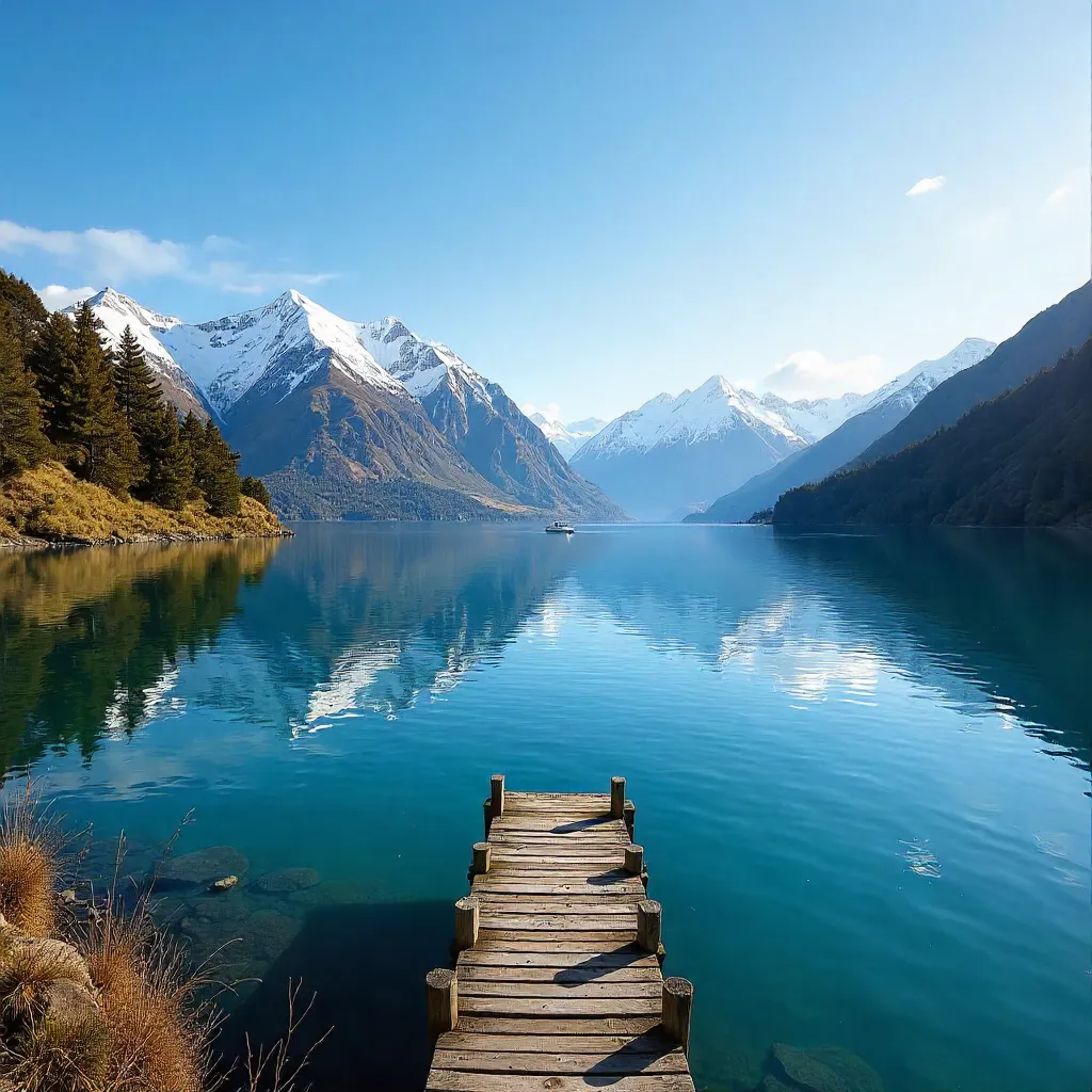 Lake View Over Queenstown and the Remarkables