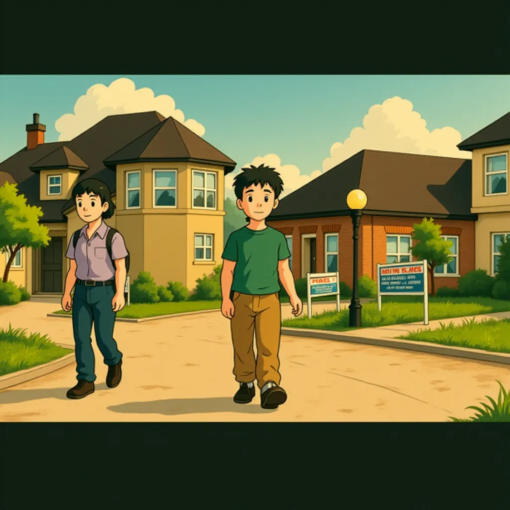 Hamish Linklater and Rafe Spall in The Big Short (2015) - Anime style