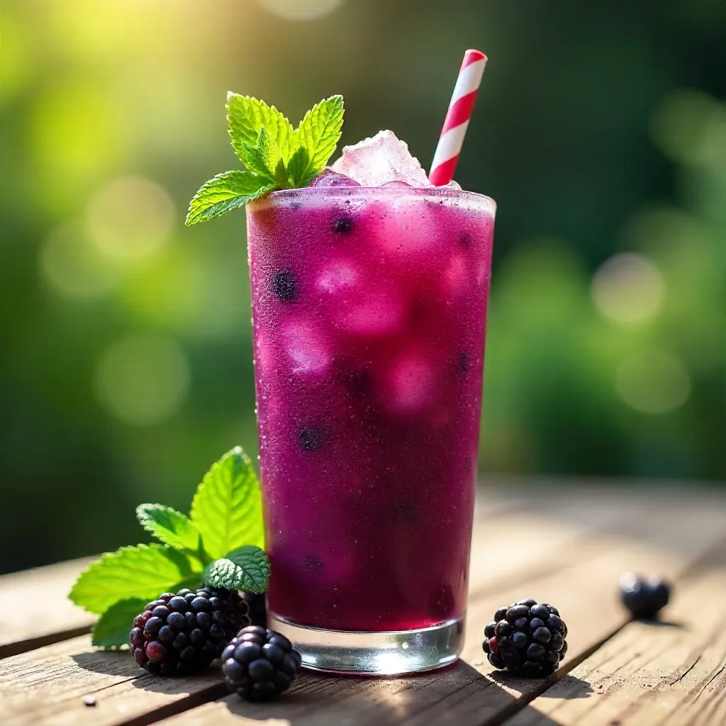 Icy Blackberry Mint Summer Refresher