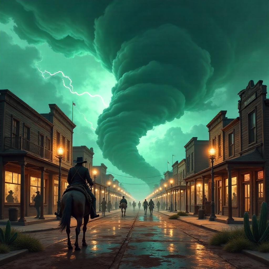 Hurricane over Dry Gulch: A Wild West Digital Storm