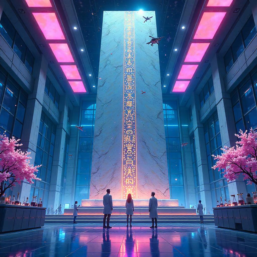 Monument in an Anime Lab: Neon Reverie