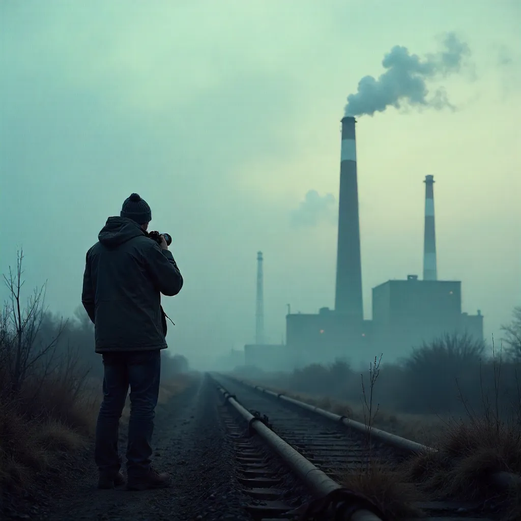 Mist and Metal: A Photographer's Smokestack Shot