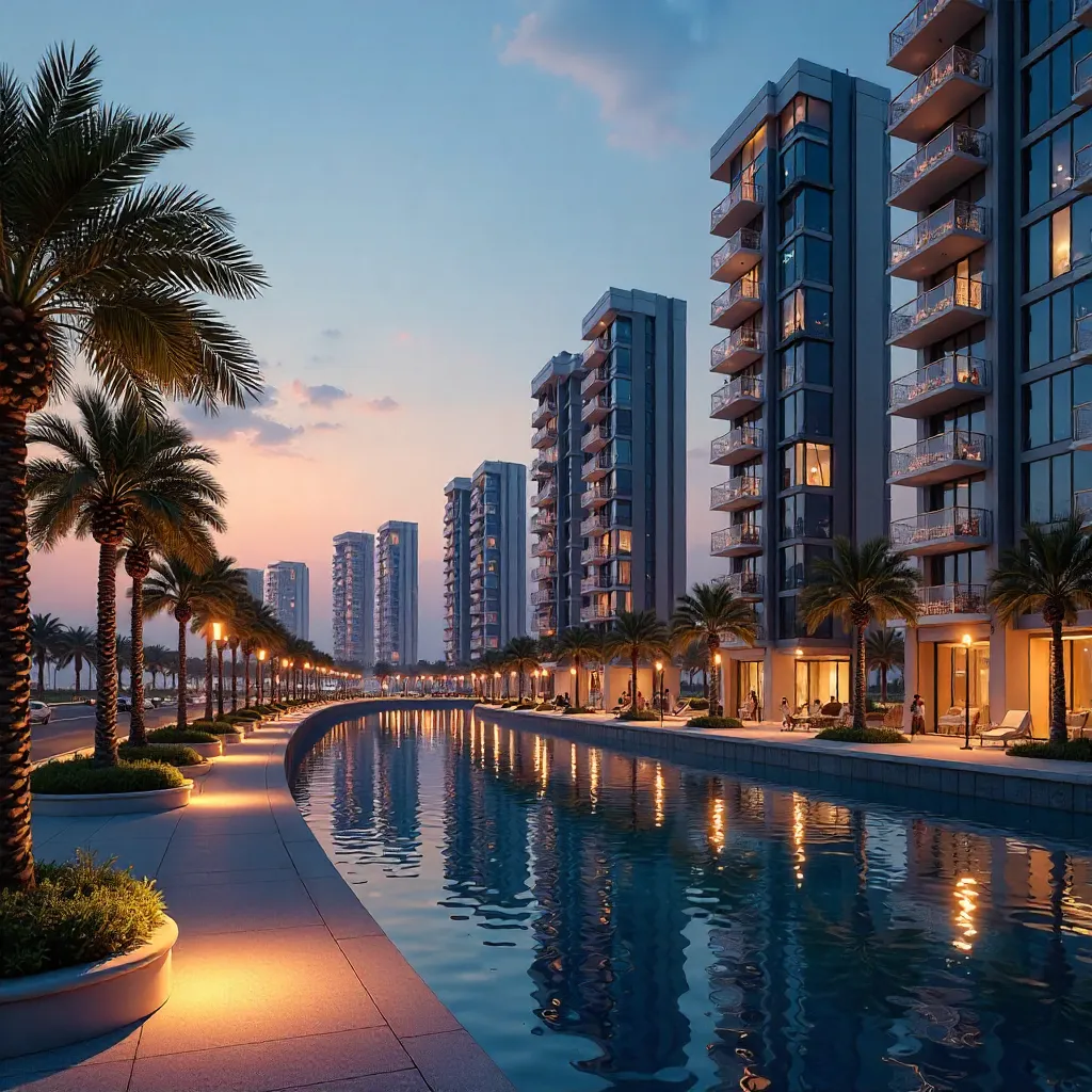 Doha Evening: Tranquil Vibrant Apartments