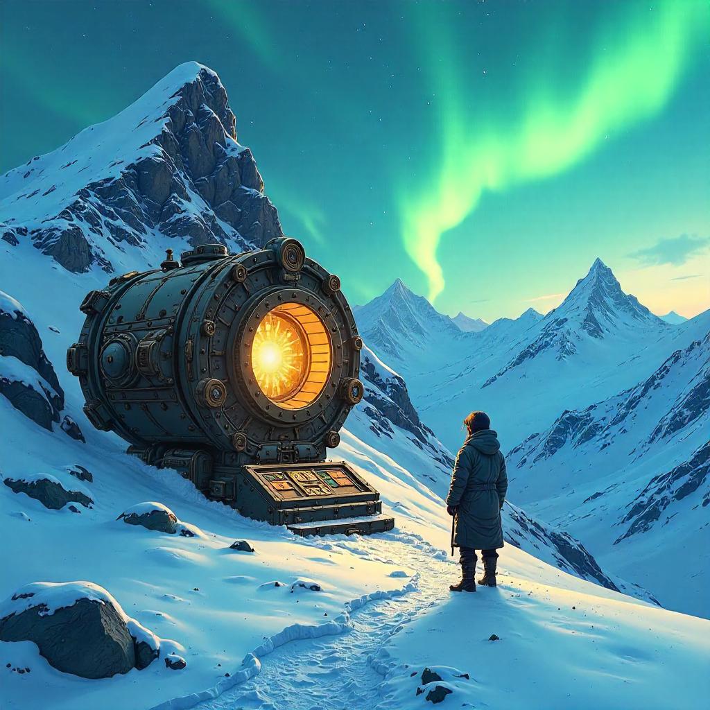 Snowy Summit Time Machine: Anime Tale