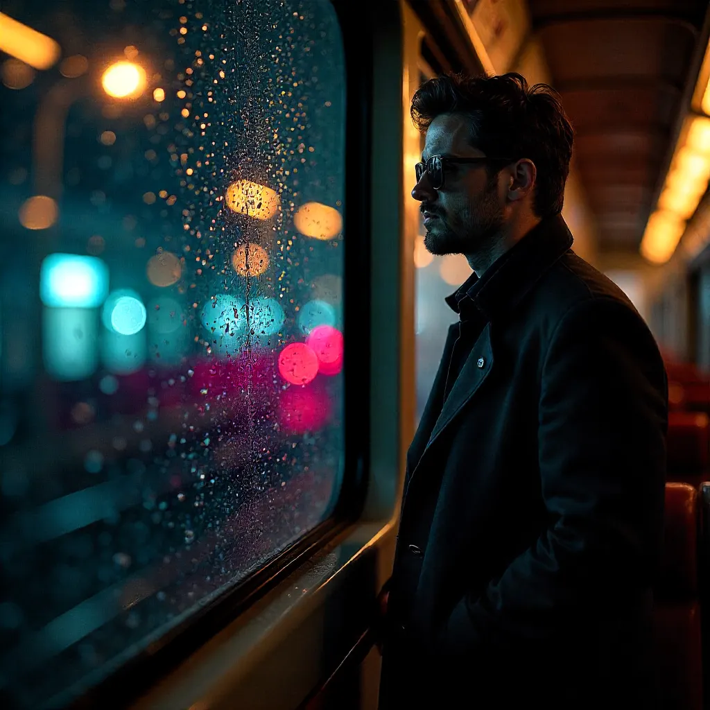 Midnight Train Reflections: A Contemplative Moment