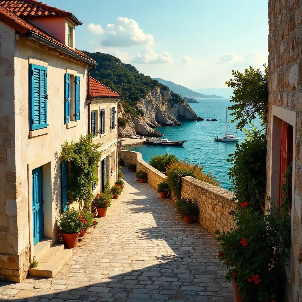 Golden Hour in Lopud: Rustic Croatian Village