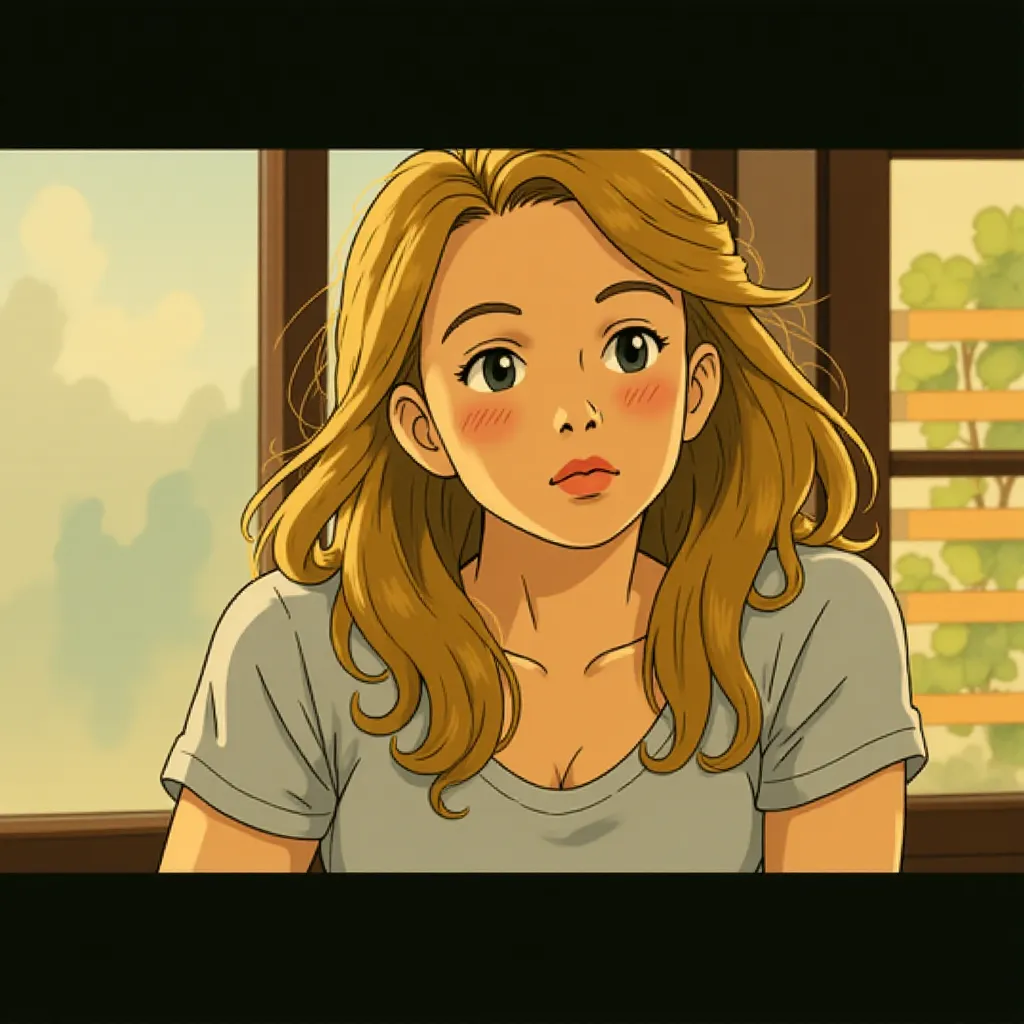 Haley Bennett in The Girl on the Train (2016) - Anime style