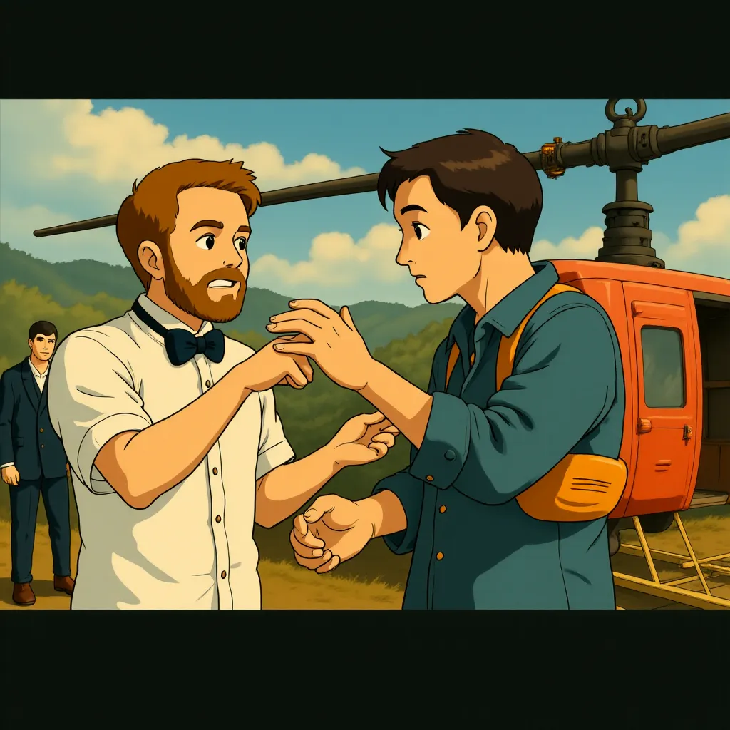 Liam Neeson and Joe Carnahan in The A-Team (2010) - Anime style