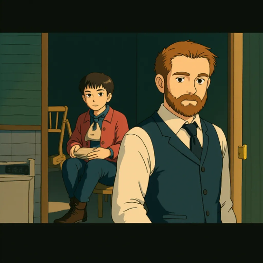 Robert Downey Jr. and Jared Harris in Sherlock Holmes: A Game of Shadows (2011) - Anime style
