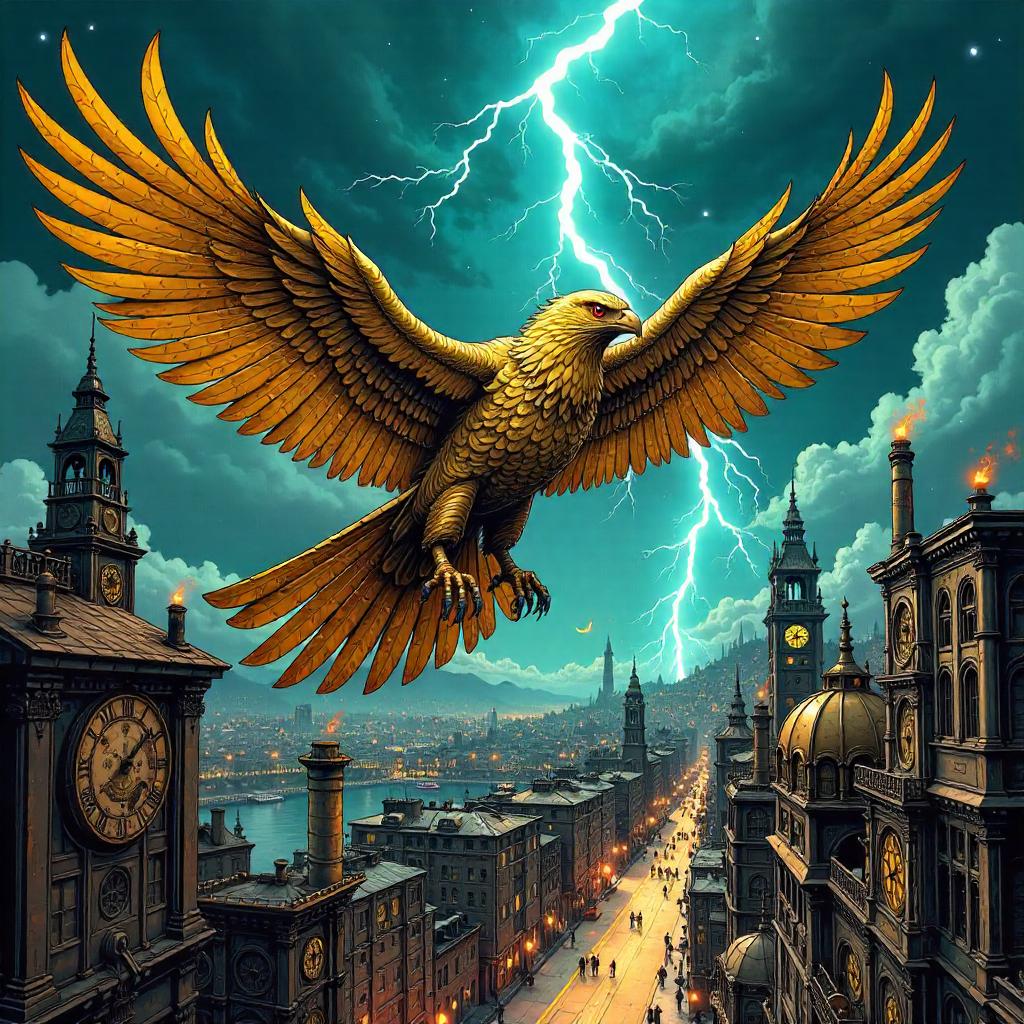 Thunderbird Over the Clockwork City