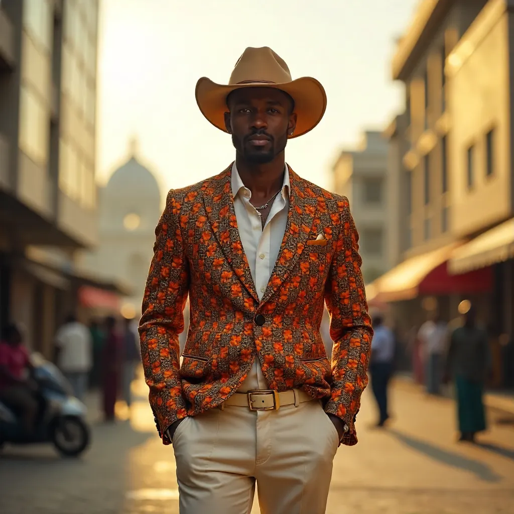 Cowboy Hat Meets Nigerian Traditions in Abuja