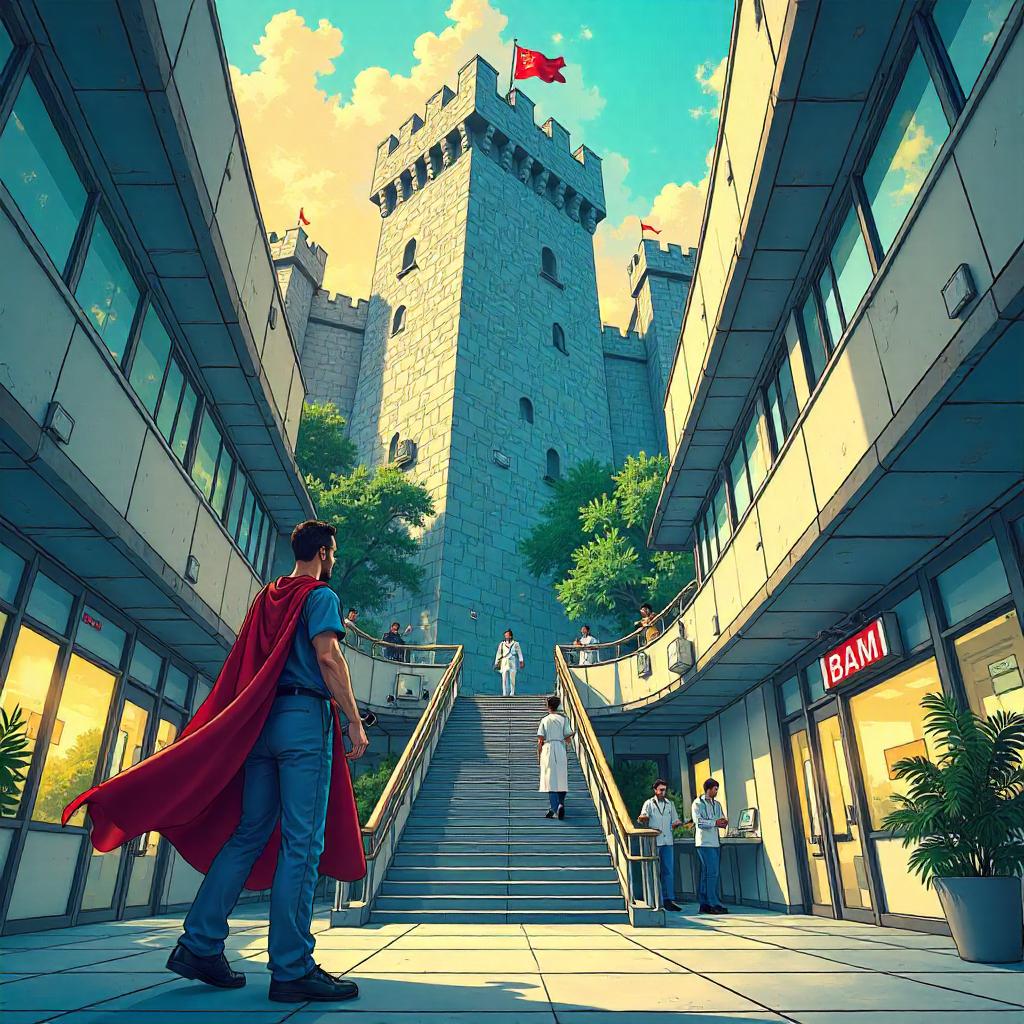 Fortress Inside the Hospital: A Comic-Book Siege