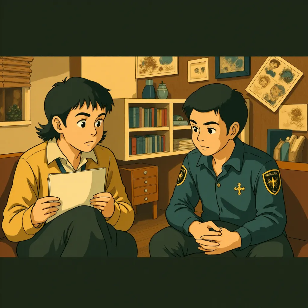 Ethan Hawke and James Ransone in Sinister (2012) - Anime style