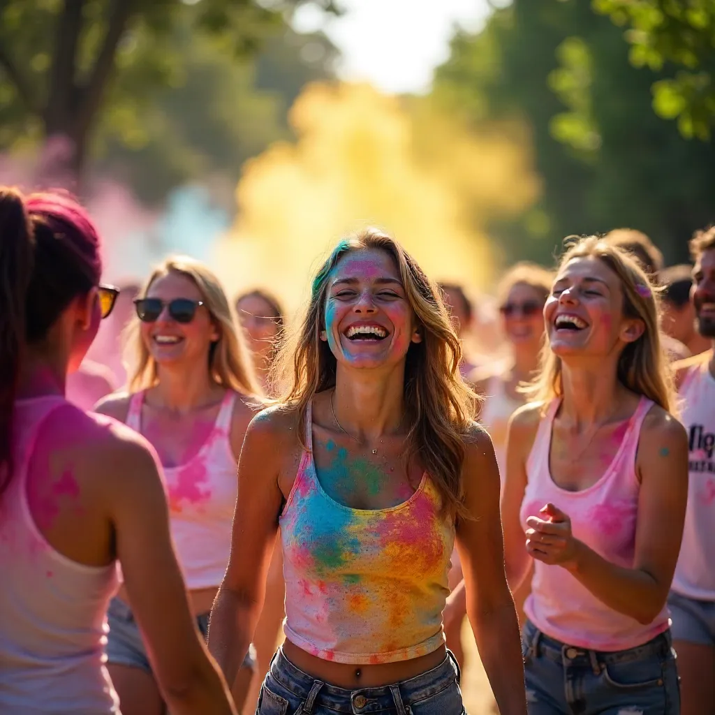 Holi Festival: Bright Colors, Outdoor Joy