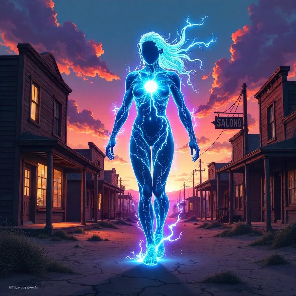 Spectral Energy Being in a Deserted Ghost Town