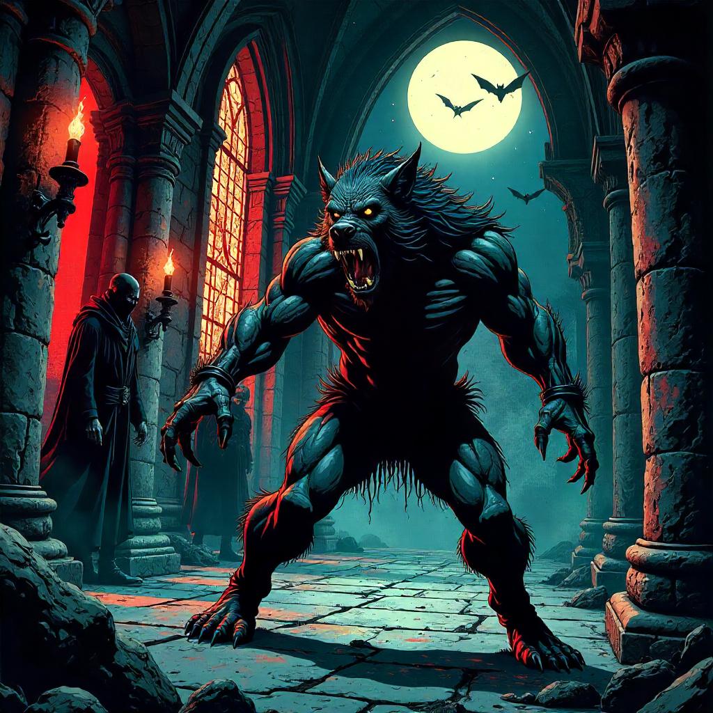 Werewolf in a Vampire Castle: Comic Clash