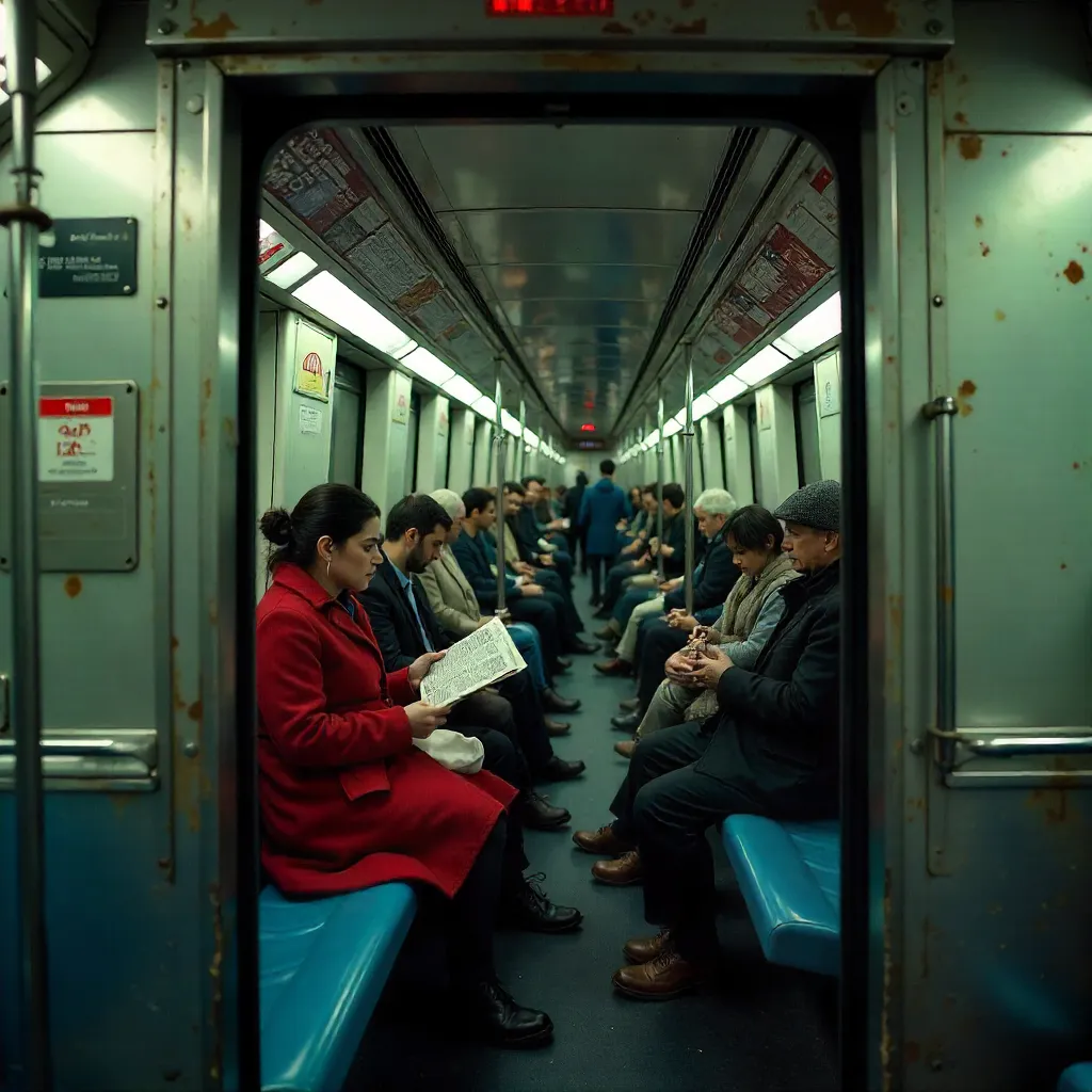 View Through a New York Subway Emergency Exit