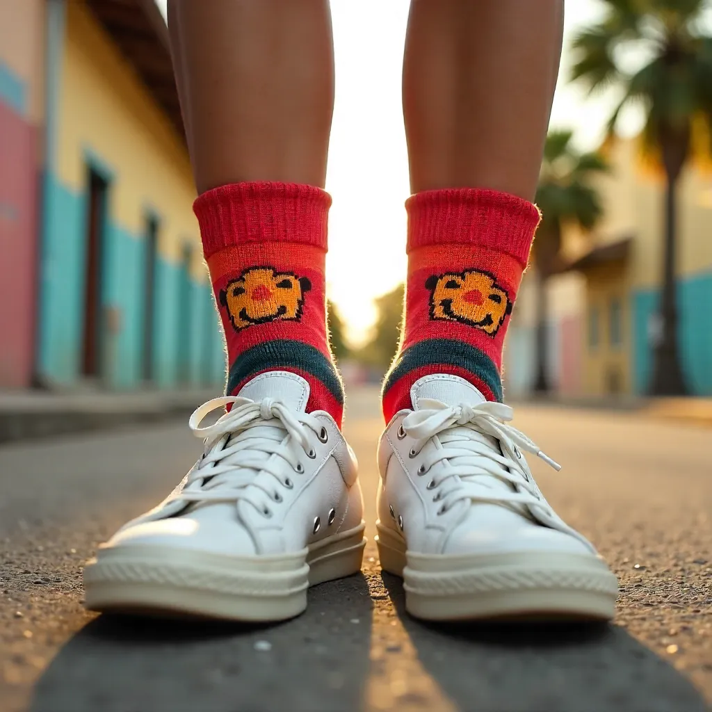 Cartoon Socks and Sneakers in Sete Lagoas, Brazil