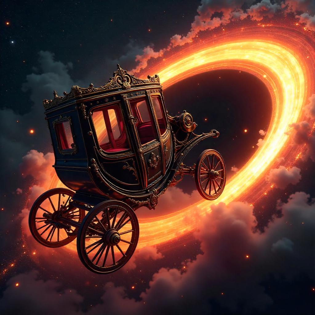 Ornate Carriage at the Edge of a Black Hole