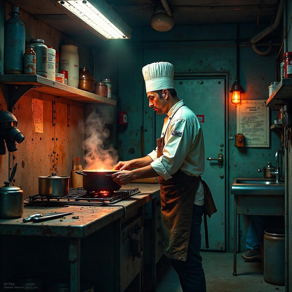 Concept Art: Chef in a Bomb Shelter