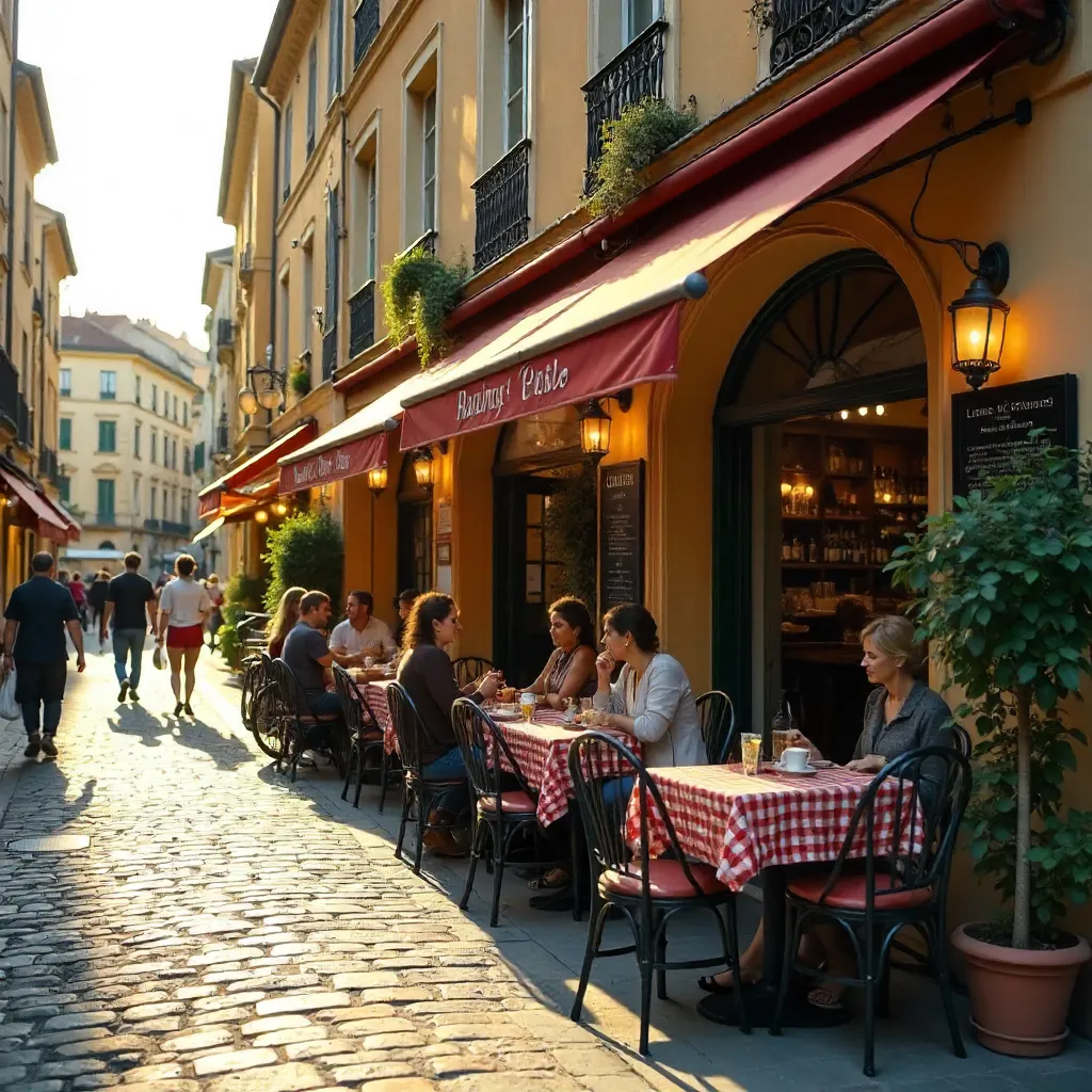 Vintage Lyon Bistro with Outdoor Seating