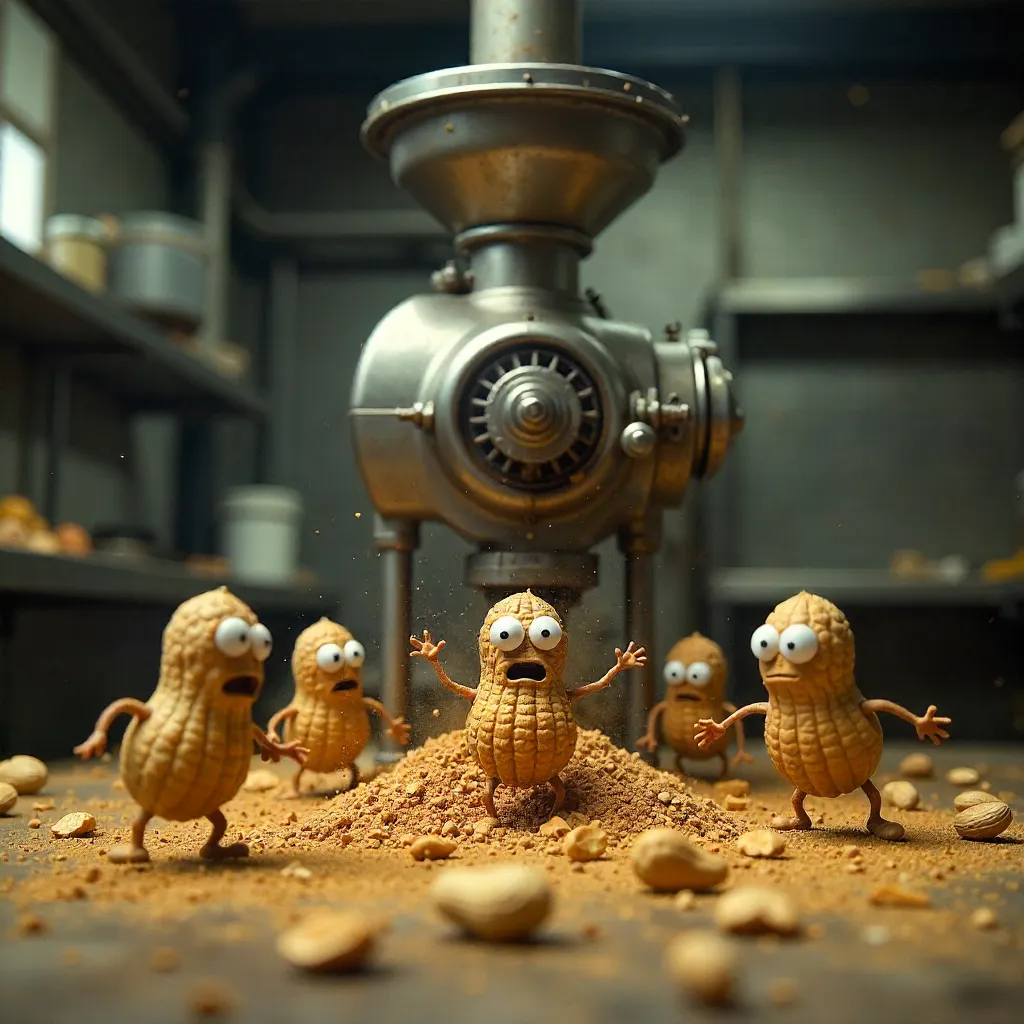 Peanuts in Peril: Escape from the Grinder