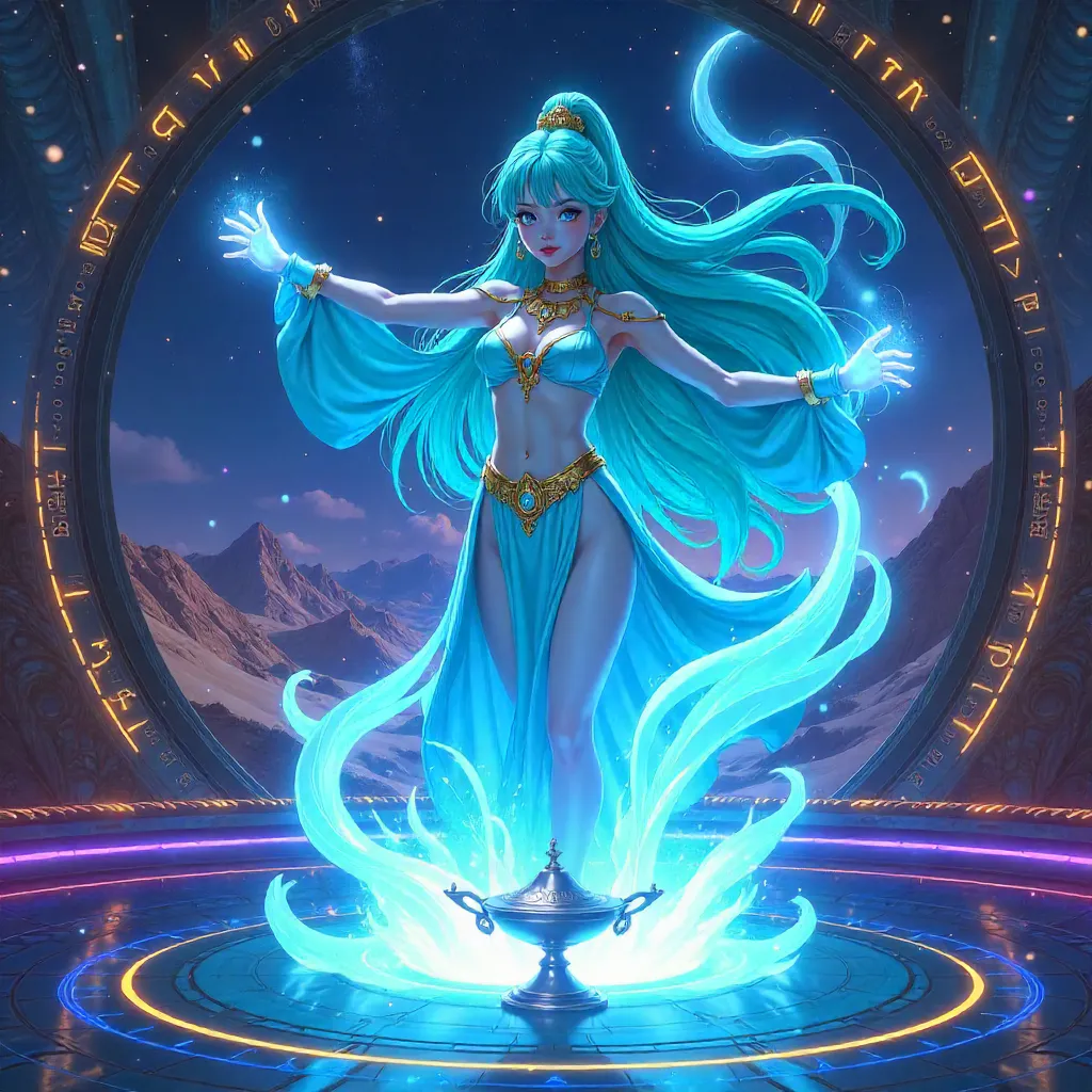 Genie in a Neon Holodeck: Anime Fantasy