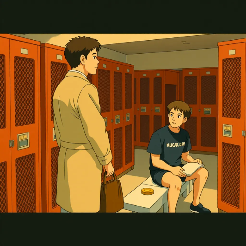 Dustin Hoffman and Will Ferrell in Stranger Than Fiction (2006) - Anime style
