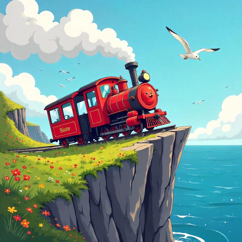 Clifftop Cartoon Train Adventure