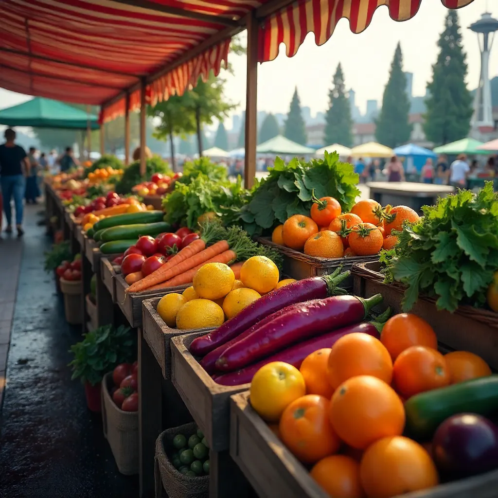 Seattle Farmers Market: Colorful Bounty of Fresh Produce