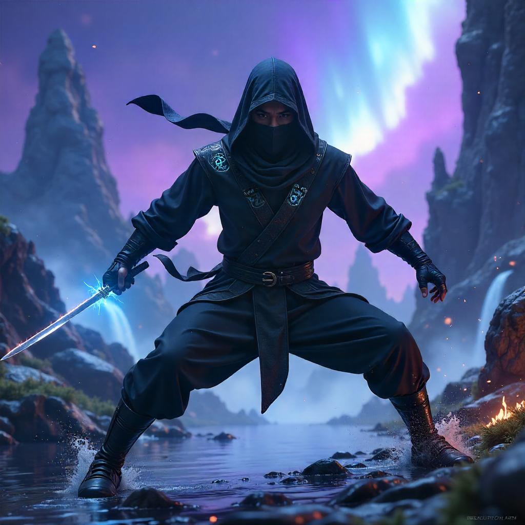 Spectral Ninja in a Floating Magical Realm