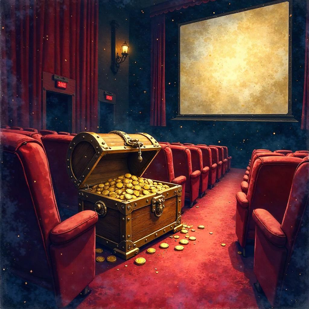 Whimsical Watercolor Treasure in the Theatre