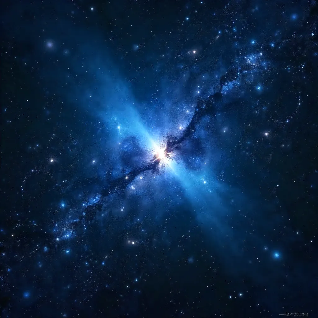 Glowing Pleiades in Deep Space
