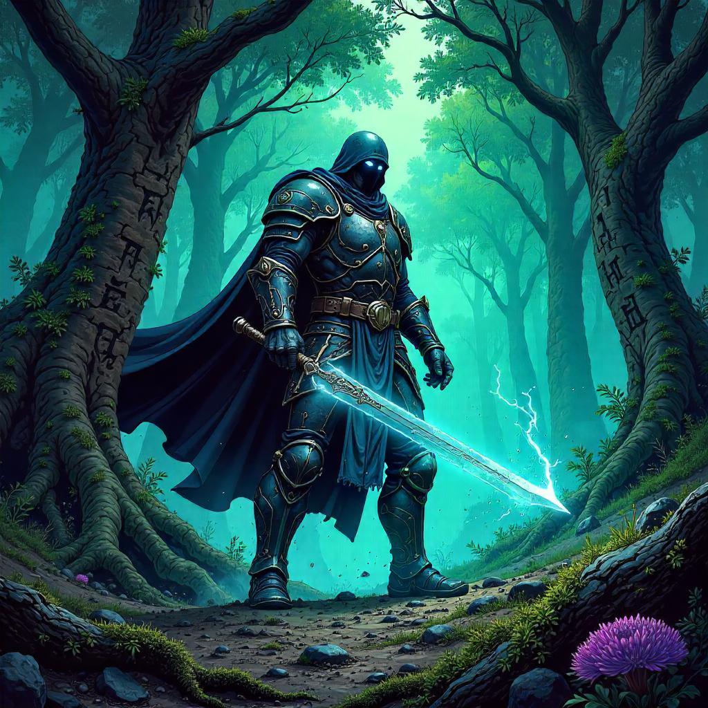 Warrior in the Mystic Forest: A Comic Book Duel