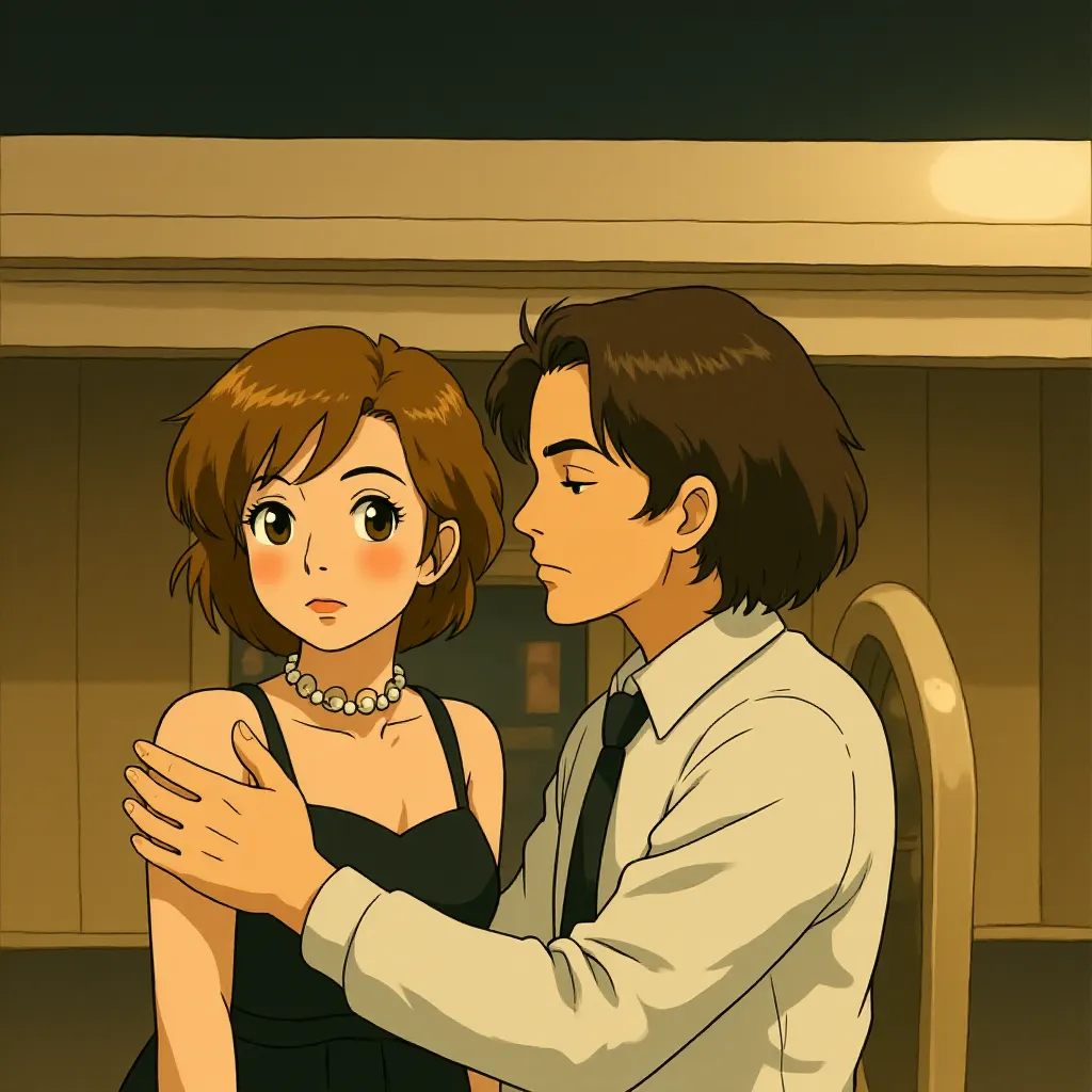 Johnny Depp and Angelina Jolie in The Tourist (2010) - Anime style