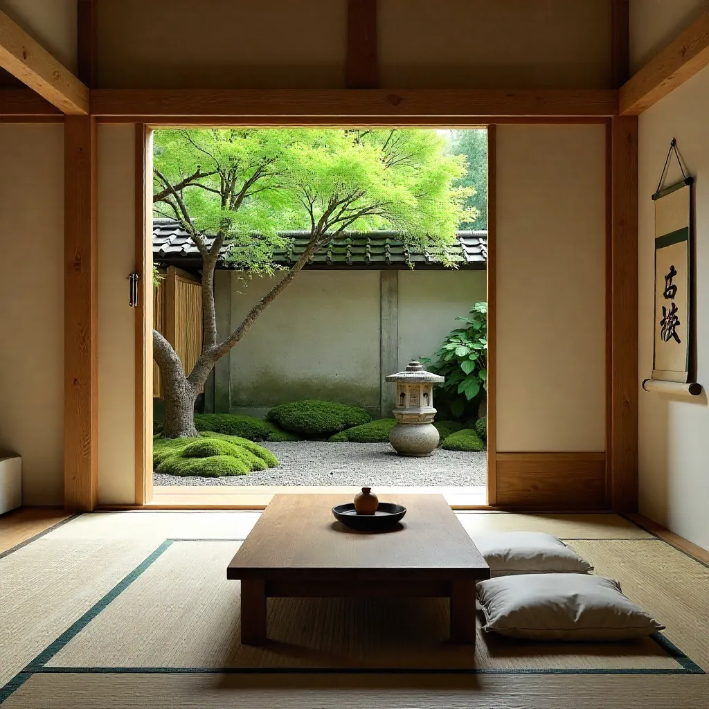 Zen Tranquility: Japanese Room with Garden View