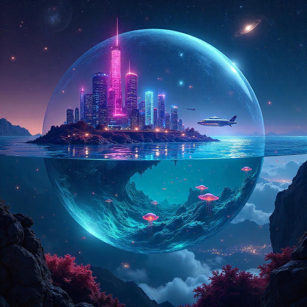 Neon Ocean Among the Stars
