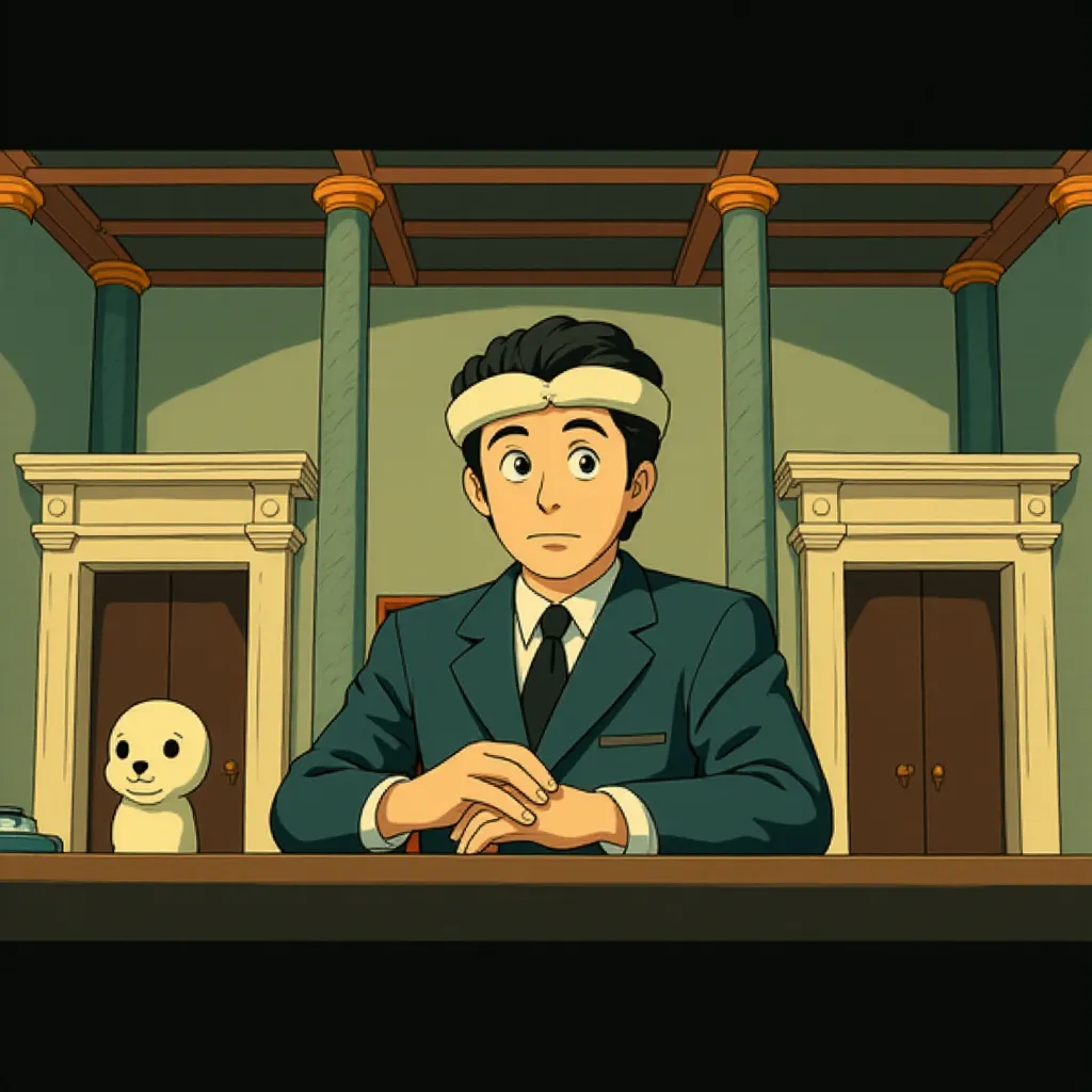 Benicio Del Toro in The Phoenician Scheme (2025) - Ghibli style