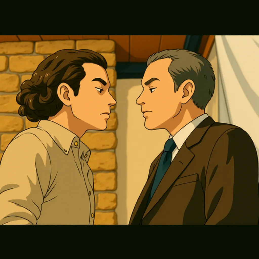 Matthew McConaughey and Bryan Cranston in The Lincoln Lawyer (2011) - Anime style