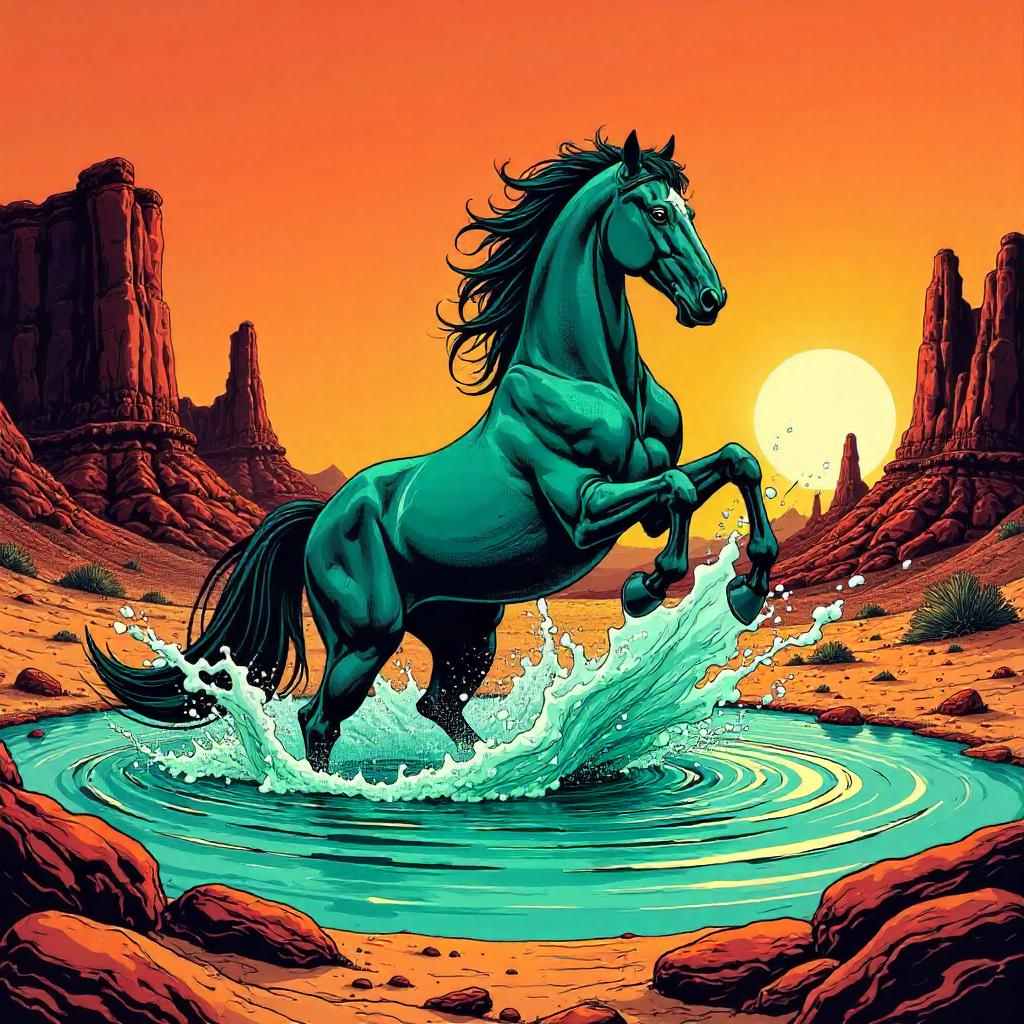 Kelpie of the Badlands: A Comic Horse Emerges