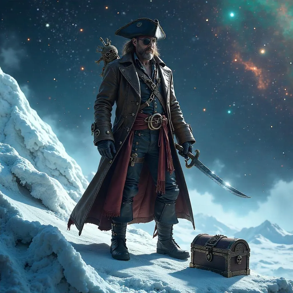 Cosmic Corsair on an Icy Comet