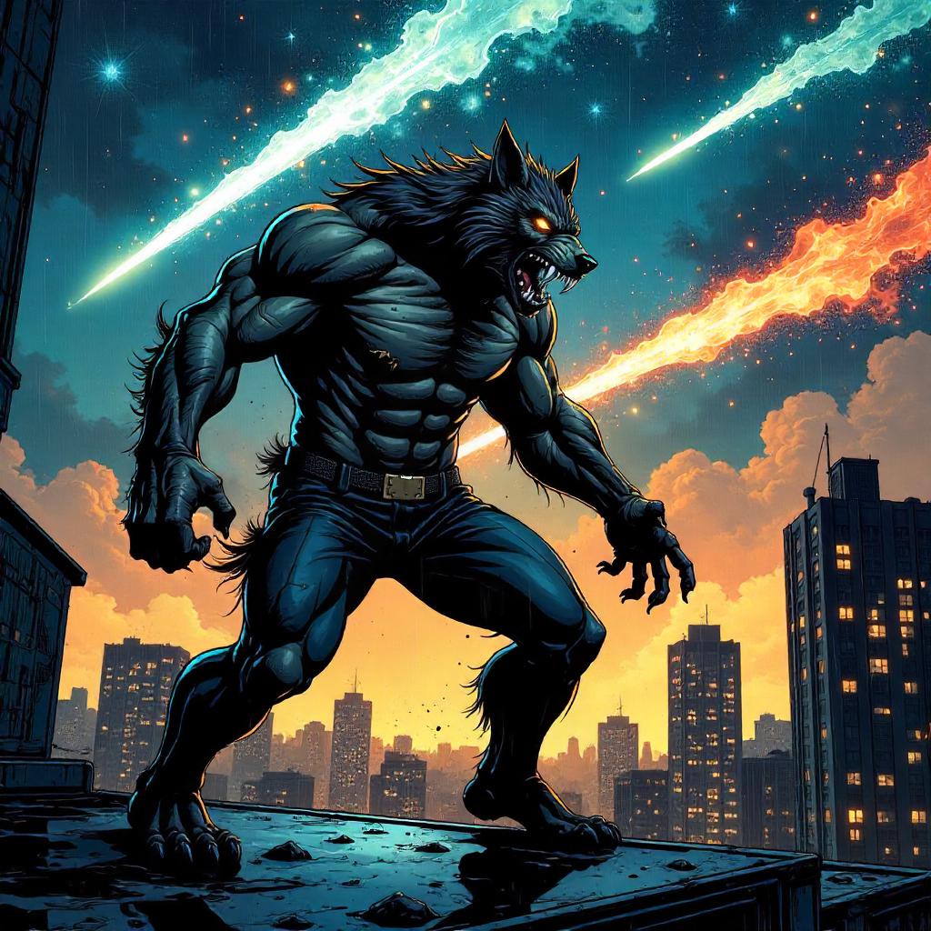 Werewolf in a Meteor Shower: Comic Book Night
