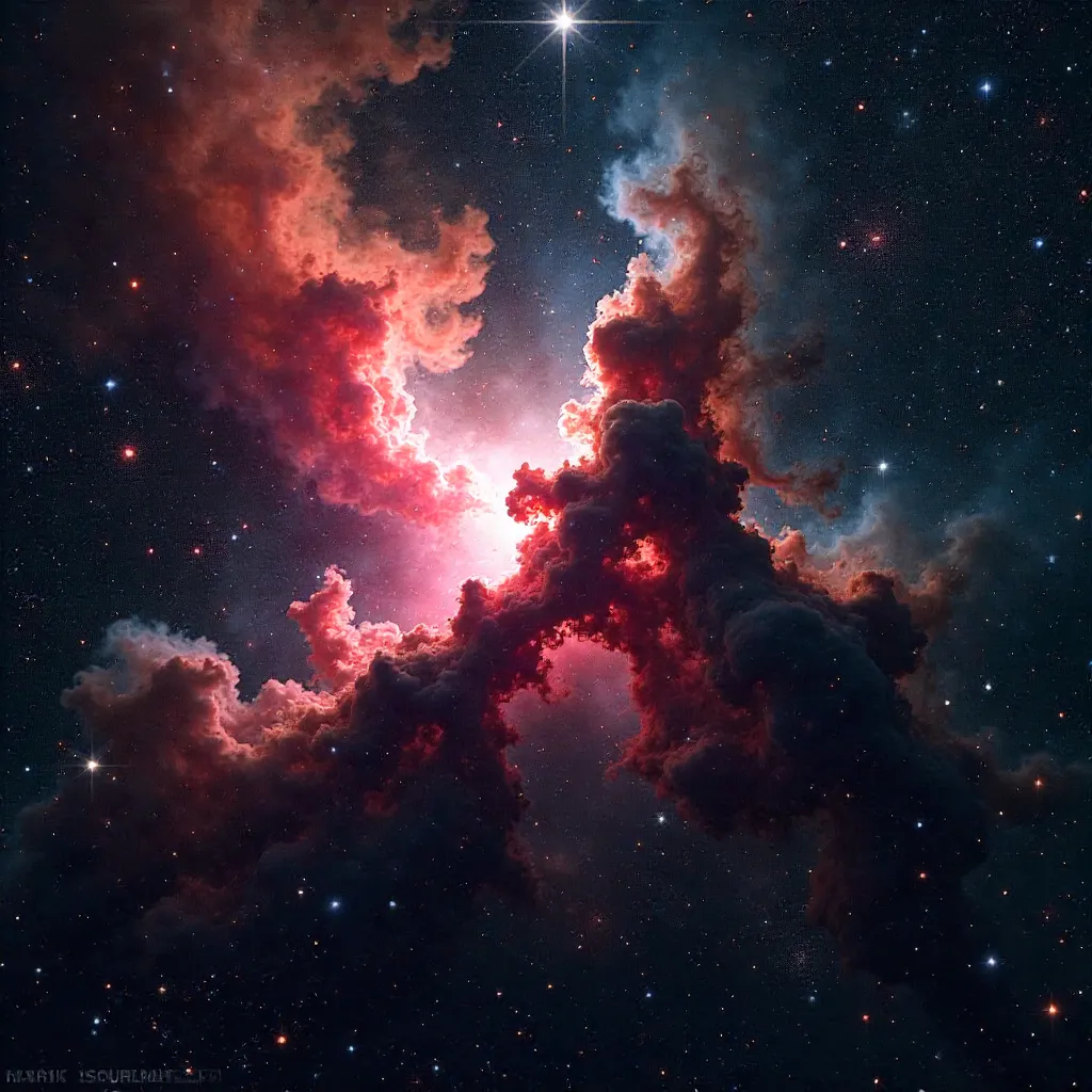 Tarantula Nebula: Intricate Star Clusters in Deep Space