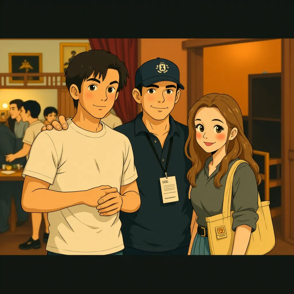 Mark Wahlberg and Amanda Seyfried in Ted 2 (2015) - Anime style