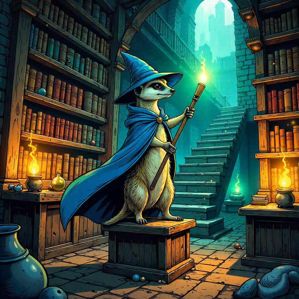 Meerkat Mage in a Wizard Tower