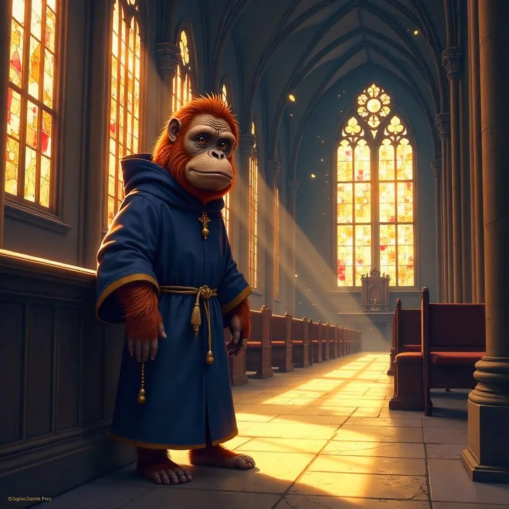 Orangutan in the Cathedral: Anime Moment